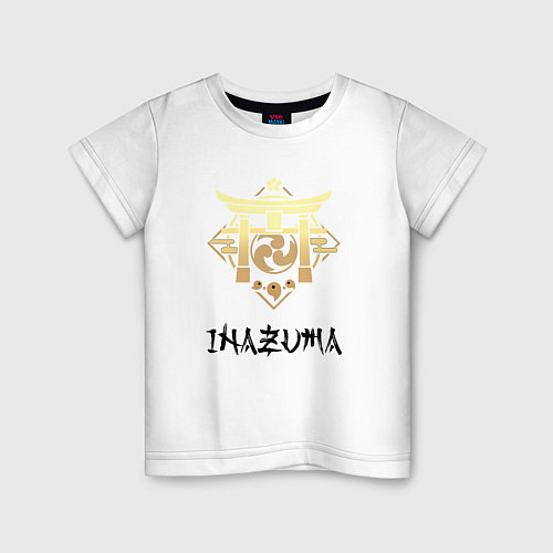 Детская футболка Инадзума из Геншин Импакт / Белый – фото 1