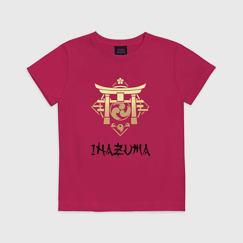 Детская футболка Инадзума из Геншин Импакт / Маджента – фото 1