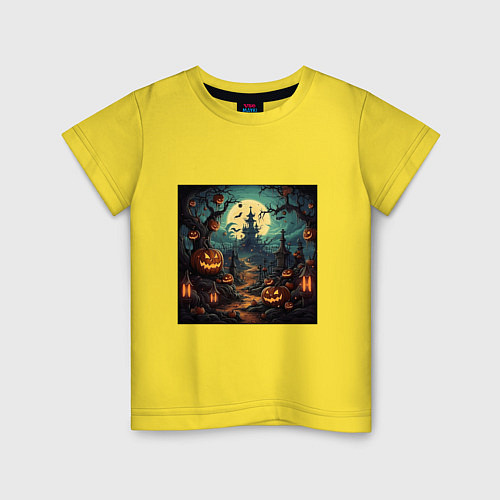 Детская футболка Это halloween / Желтый – фото 1