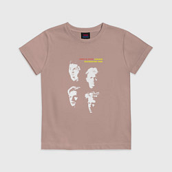 Футболка хлопковая детская Depeche Mode - Black celebration tour, цвет: пыльно-розовый