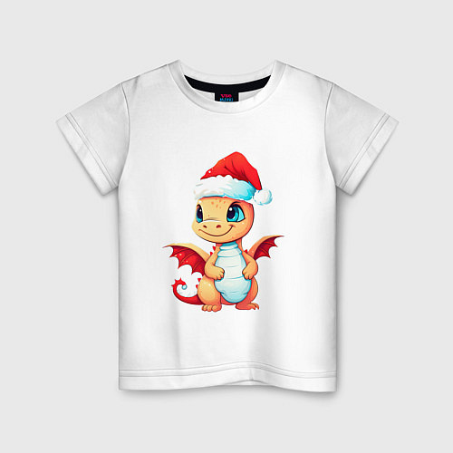 Детская футболка Милый дракончик 2024 / Белый – фото 1