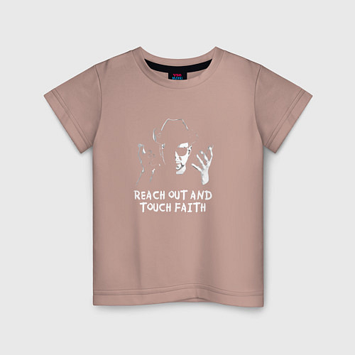 Детская футболка Depeche Mode - Reach out and touch faith / Пыльно-розовый – фото 1