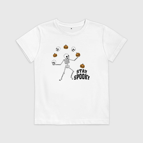 Детская футболка Stay spooky / Белый – фото 1