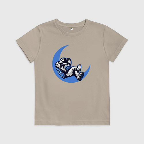 Детская футболка Space chill / Миндальный – фото 1