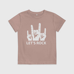 Футболка хлопковая детская Давай зажигать, цвет: пыльно-розовый