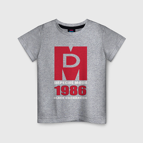 Детская футболка Depeche Mode - Black Celebration album merch / Меланж – фото 1