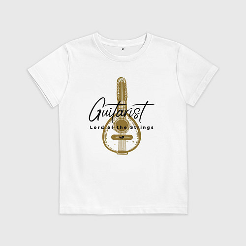 Детская футболка Повелитель струн / Белый – фото 1