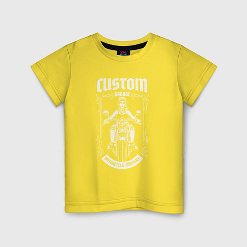 Детская футболка Garage custom / Желтый – фото 1