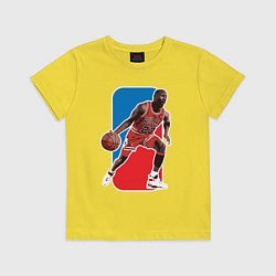 Футболка хлопковая детская Jordan play, цвет: желтый