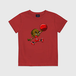 Футболка хлопковая детская Baby Jordan, цвет: красный