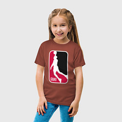 Футболка хлопковая детская Greatest Jordan, цвет: кирпичный — фото 2