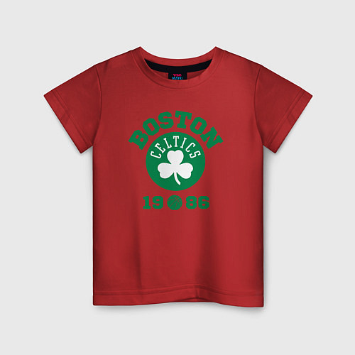 Детская футболка Boston Celtics 1986 / Красный – фото 1