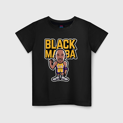 Детская футболка Kobe black mamba / Черный – фото 1