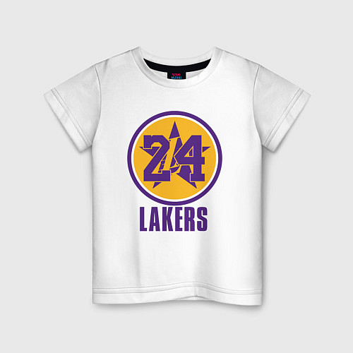 Детская футболка 24 Lakers / Белый – фото 1