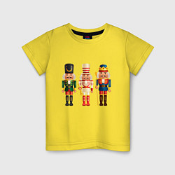 Футболка хлопковая детская Оловянные солдатики, цвет: желтый
