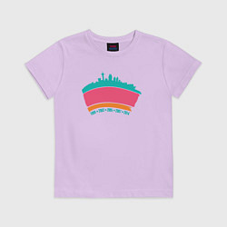 Футболка хлопковая детская San Antonio city, цвет: лаванда