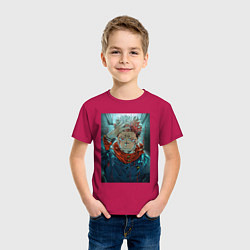 Футболка хлопковая детская Крутой Суккуна, цвет: маджента — фото 2