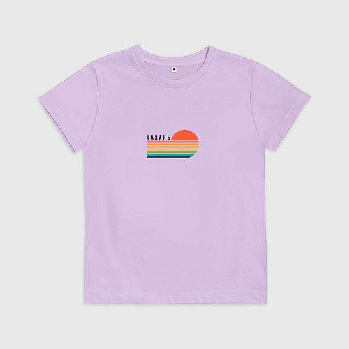 Детская футболка Казать ретро / Лаванда – фото 1