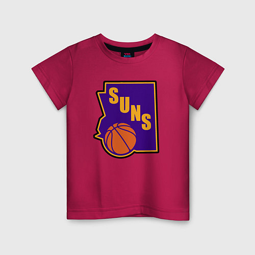 Детская футболка Suns ball / Маджента – фото 1