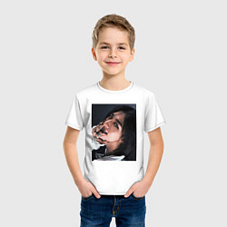 Футболка хлопковая детская Hyunjin Rock Star Stray Kids, цвет: белый — фото 2