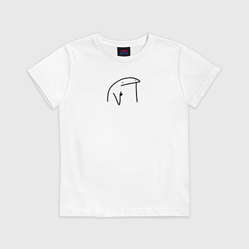 Детская футболка Просто во мем / Белый – фото 1