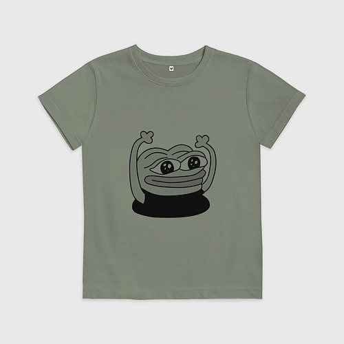 Детская футболка Лягушонок радуется / Авокадо – фото 1