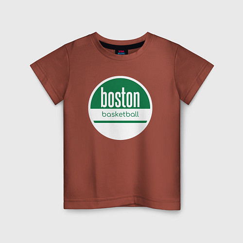 Детская футболка Boston basket / Кирпичный – фото 1