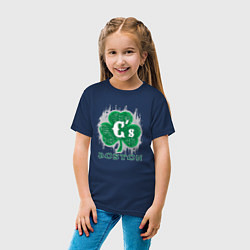 Футболка хлопковая детская Boston Celtics style, цвет: тёмно-синий — фото 2