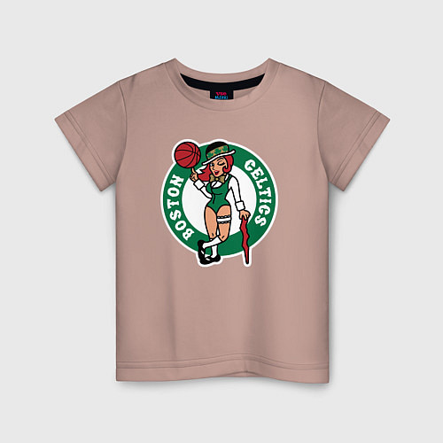 Детская футболка Boston Celtics girl / Пыльно-розовый – фото 1