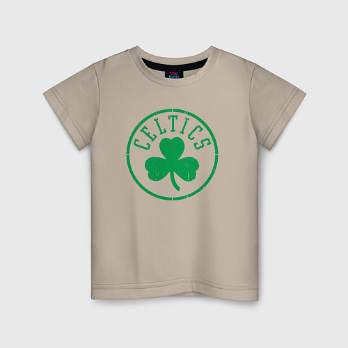 Детская футболка Boston Celtics clover / Миндальный – фото 1