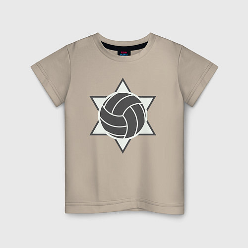 Детская футболка Star volley / Миндальный – фото 1