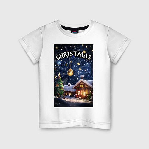 Детская футболка Рождественские дни / Белый – фото 1