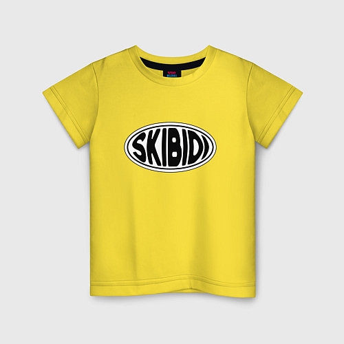 Детская футболка Скибиди / Желтый – фото 1