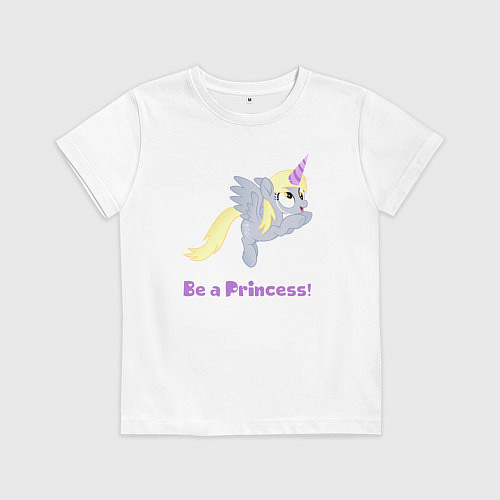 Детская футболка Принцесса Дерпи / Белый – фото 1