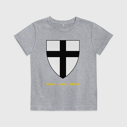 Детская футболка Крест тевтонских рыцарей / Меланж – фото 1