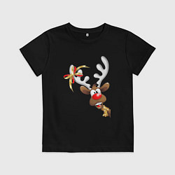 Детская футболка Праздничный олень