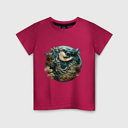 Детская футболка Китайский дракон в круге