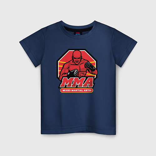 Детская футболка MMA fighter / Тёмно-синий – фото 1