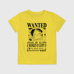 Детская футболка Первая листовка Луффи Ван Пис