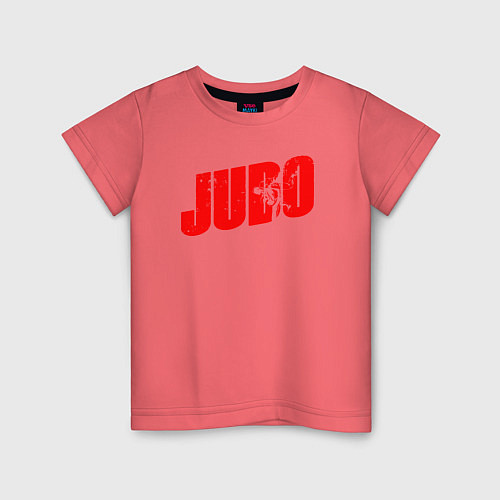 Детская футболка Judo red / Коралловый – фото 1