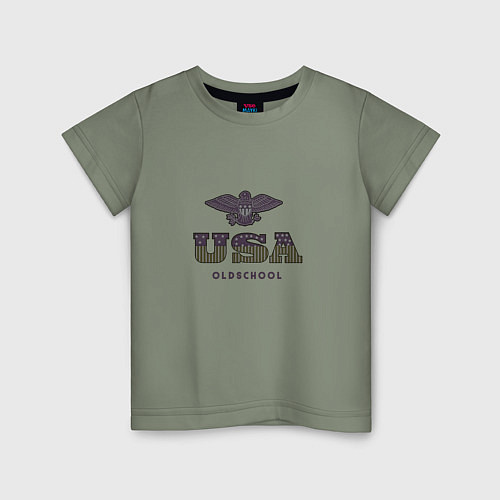 Детская футболка USA Oldschool / Авокадо – фото 1