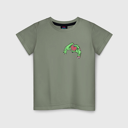 Детская футболка Сердце зомби / Авокадо – фото 1