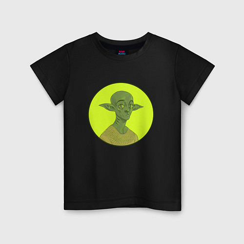 Детская футболка Инопланетянин Иван / Черный – фото 1