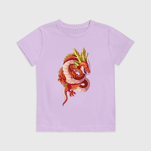 Детская футболка Кровавый дракон / Лаванда – фото 1