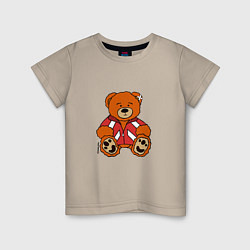 Детская футболка Медведь Марат в спортивном костюме