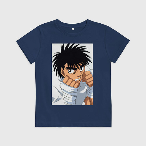 Детская футболка Иппо Боксер / Тёмно-синий – фото 1