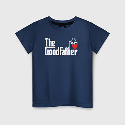 Футболка хлопковая детская The godfather love, цвет: тёмно-синий