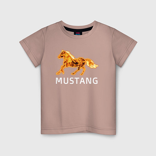 Детская футболка Mustang firely art / Пыльно-розовый – фото 1