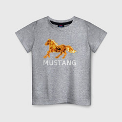 Футболка хлопковая детская Mustang firely art, цвет: меланж