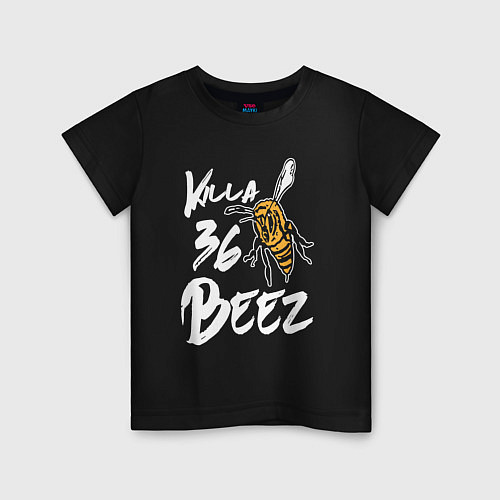 Детская футболка Killa beez 36 / Черный – фото 1